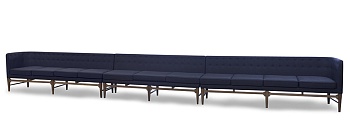 Диван Swirl темно-синий