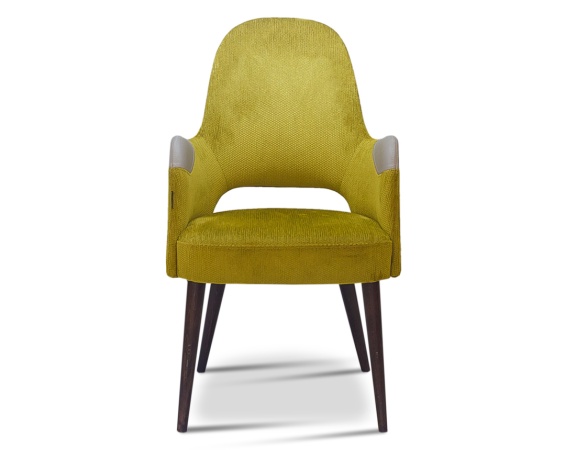 Кресло Tulip original желтое (540мм х 670мм х 940мм)