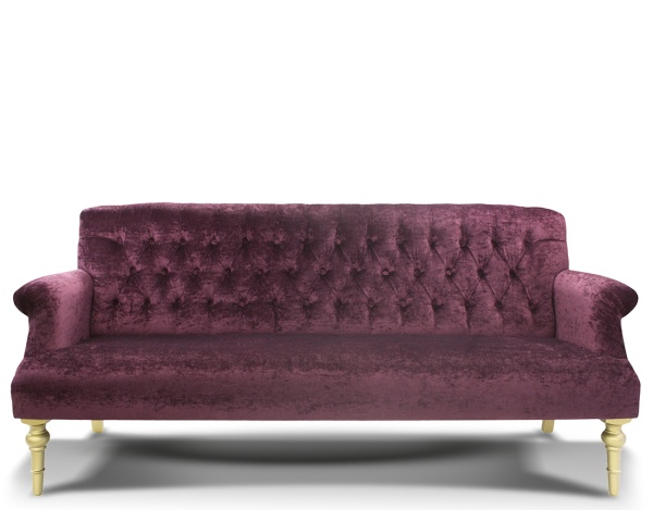 Диван Sofia бордовый