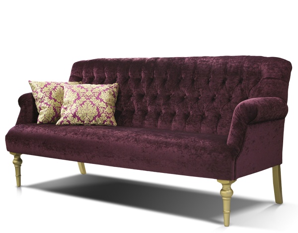 Диван Sofia бордовый